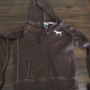 PINK cotton full zip jacket